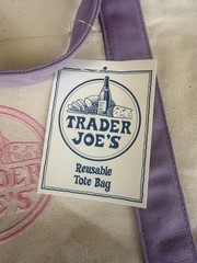Trader Joe’s Lavender Purple Large Canvas Tote Bag Spring 2026