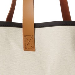 Womens Tote – Cotton Canvas Shoulder Bag with Leather Handles and Waterproof …