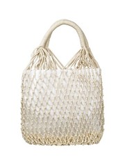 Plain Handled Cotton String Net Mixed Shopping Tote Bag