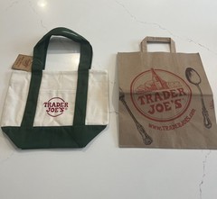 BRAND NEW with TAGS – Trader Joe’s – Holiday 2025 Canvas Mini Tote Bag – GREEN