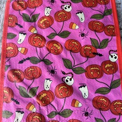 NWT Halloween 2 Reusable Shopping Bags Cherries Skulls GHOSTS 👻Woodland Animals
