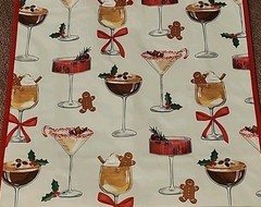 Marshalls Beautiful Fancy Christmas Drinks -Large Reusable Shopping Tote Eco Bag