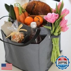 CapaBunga Farmer’s Market Tote Shopping Bags with Handles – 7 Pocket Large Ut