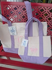 TRADER JOE’S ~ LARGE & MINI PURPLE Reusable Tote Bags { PURPLE+PURPLE }