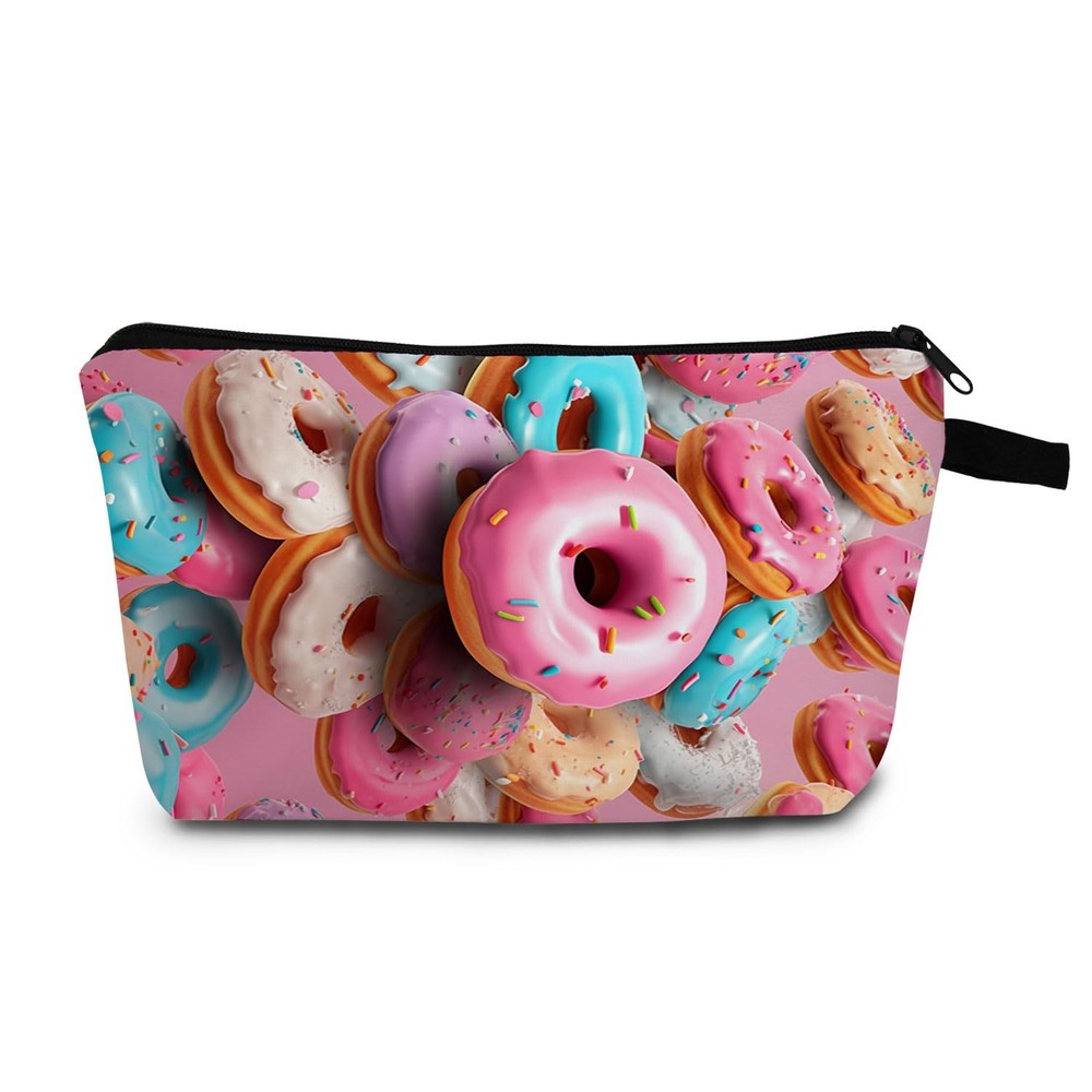 MoCaliduccious Donut Delicious Desserts Print Women Makeup Bag Small hzw0356