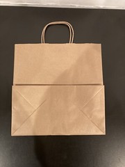 Brown Paper Bags With Handles 11 X 11 X 6 (250 CT)