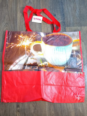 ]TJ Maxx Christmas shopping bag with tag 19x8x17.5 inches
