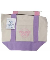 Trader Joe’s Mini Canvas Tote Bag Pastel Purple Hottest It Bag Limited Spring🛍️