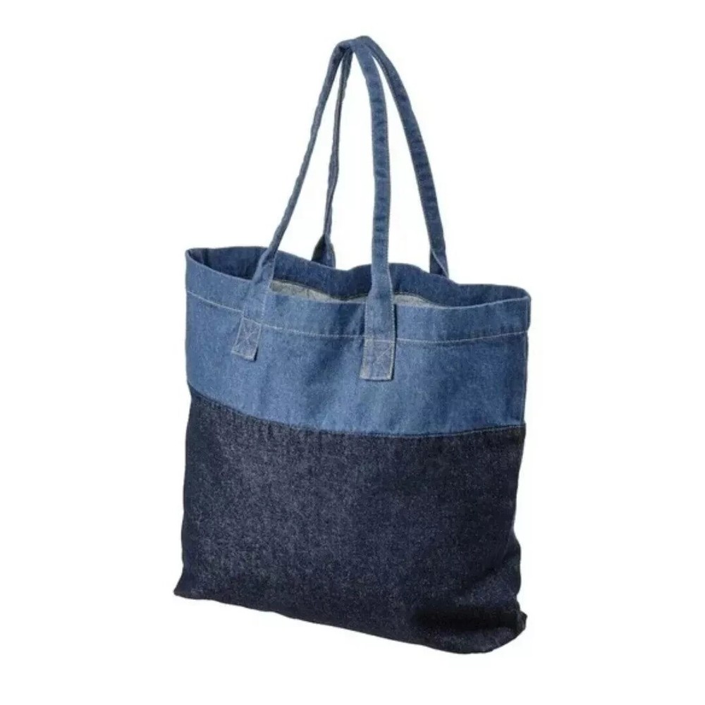 IKEA MAVINN Denim Bag Blue 13 ½ x 13 ¾” New