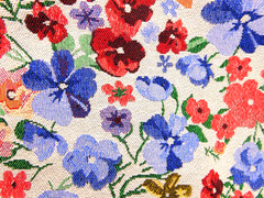 Floral Canvas Shopping Bag Tote Durable Made In India Durable 23 x18 in