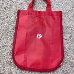 Lot of 5 Lululemon Reusable Shopping Bags Totes Red Black 2x Big 3x Small Sizes