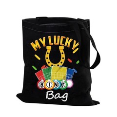 PXTIDY Game Tote What Happens Stays At Bag Casino MiddleNA, Beige
