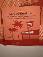 2025 NEW Trader Joe’s Insulated Mini Cooler Bags Set of 2 (Light Blue And Peach)