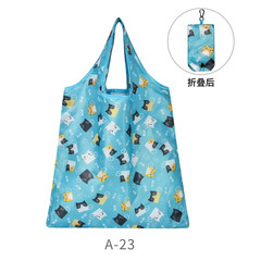 Foldable Shopping Bag Big Size Thick Nylon Tote Cartoon Pattern Shopping Bags Wa