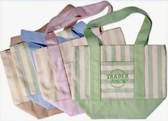 NEW Summer 2026 Trader Joe’s Striped Canvas Tote Bags Set Of 4