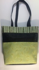 Handmade Giving Thanks Mesh Market Bag Green Cotton Fabric 15″X13″ Reusable