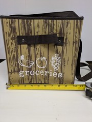 REUSABLE COLLAPSABLE BOX GROCERY BAG choose to reuse TM by EARTH WISE