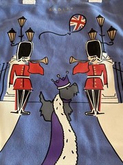 Radley London King Charles III Coronation 2023 Blue Tote Bag Dog Collectible
