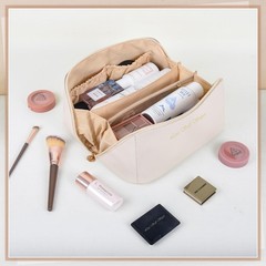 Live Saft Super Large Makeup Organizer Travel Toiletry Large, White