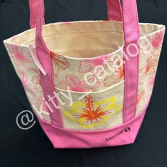 Safeway Exclusive: Hawaii Inspired Pink Hibiscus Mini Canvas Tote Bag