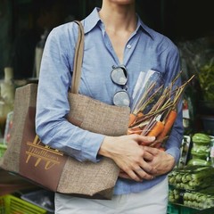 Personalized Reusable Large Grocery Tote Bag
