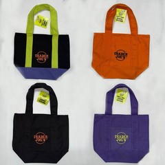 NWT Trader Joe’s Trick Or Treat Mini Halloween Canvas Tote Bag Bundle – Set Of 4