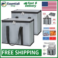 X-Large Insulated Grocery Bag – 30L Capacity Perfect for Food Delivery