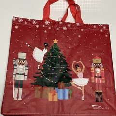 Tesco March Muses Christmas Tote Bag Ballerina Black Nutcracker Red Holiday 2024