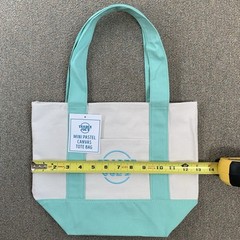NWT Trader Joe’s Mini Pastel Tote Bags, 4 Colors: Green, Blue, Purple, Pink
