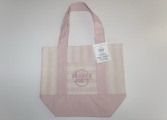 Trader Joe’s Striped Mini Multicolor Canvas Tote Bags (Set of 4)