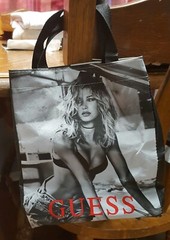 Guess Reusable Shopping Tote Bag Hailey Baldwin VGC