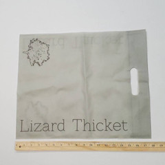 Lizard Thicket Clothing Shopping Bag Gray Fabric Rooted in Style Boutique 18×14