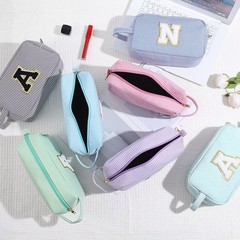 YOOLIFE Gifts for Women Teen Girls Kids – Initial Makeup Bag Cosmetic Pink