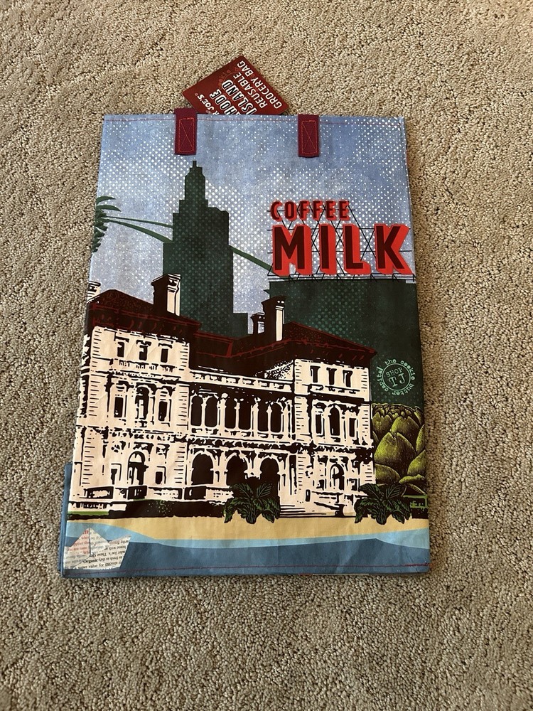 Trader Joe’s Rhode Island Reusable Shopping Bag Foldable Poly Multicolor