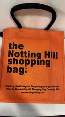 The Notting Hill Orange Jute Shopping Bag – Eco-Friendly, Durable & Stylish