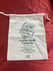 Beige Farm Steady Canvas Drawstring Bag ONLY 10 inches H x 8.5 Inches W