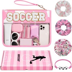Nunubeo Soccer Gift Set for Girls, Game Day 12.8 x 9.5 inch, Pink