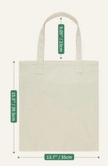 Call Me Antisocial Canvas Tote Bag Foldable Beige Text Print Shopping Bag