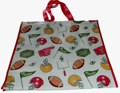 FOOTBALL ~ Reusable Tote Bag~20″ X 18″ X 8″ ~ FOOTBALL ICONS