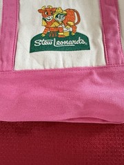 New Stew Leonard’s Limited Edition Mini Canvas Tote Bag 2026 Pink Embroidered