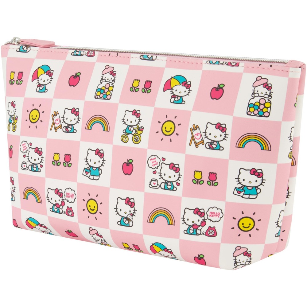 Concept One Hello Kitty Travel Makeup Bag, Trapezoid Cosmetic Organizer Multi