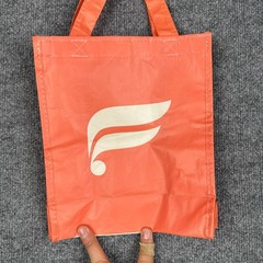 Fabletics Unisex Orange Reusable Shopping Tote Bag