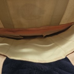 Trader Joe’s Striped Mini Canvas Tote Bag Beige/Pink