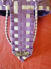 Hand made New Reusable Button Lock Small Shopper Grocery Beach Fashionable Bag
