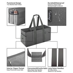 42L Extra Large Utility Tote Bag, Durable Oxford Fabric Storage Bag with Hand…