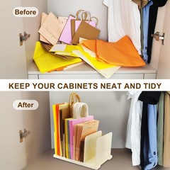 Reusable Shopping Bag Organizer Adjustable Extra Tall Shelf Dividers 40 Tote