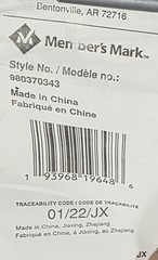 Heather Gray Member’s Mark Insulated Grocery Bag