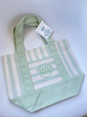 Trader Joe’s 2026 Striped Mini Tote Bags Pastel Colors Full Set 4 NWT
