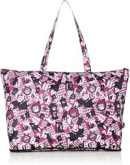 HAPITAS Eco Friendly Tote Travel Bag Alice in Wonderland Mauve 20L