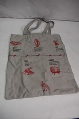 Wild Turkey Reusable Cloth Tote Bags Lot of 3 Black Grey & Dark Grey Shopping